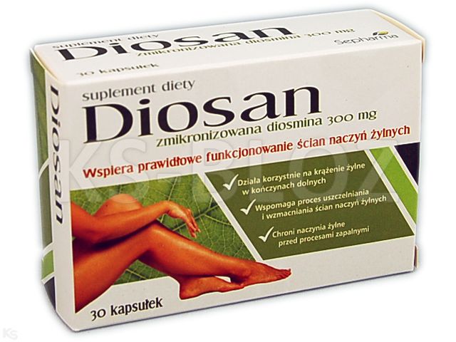 Diosan interakcje ulotka kapsułki twarde - 30 kaps.