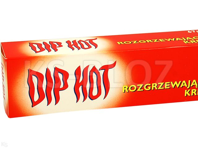 DIP Hot rozgrzewający interakcje ulotka krem (128mg+59,1mg+19,7mg+14,7mg)/g 67 g