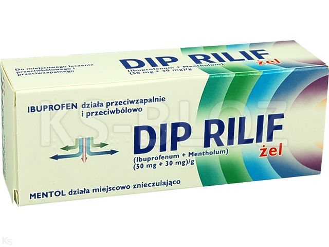 DIP Rilif interakcje ulotka żel (50mg+30mg)/g 30 g (tub.)