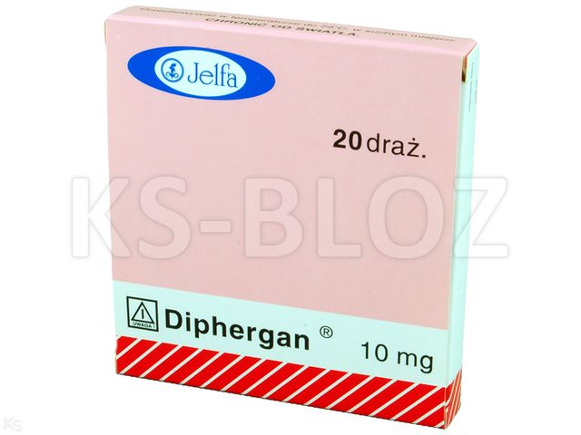 Diphergan interakcje ulotka tabletki drażowane 10 mg 20 tabl.