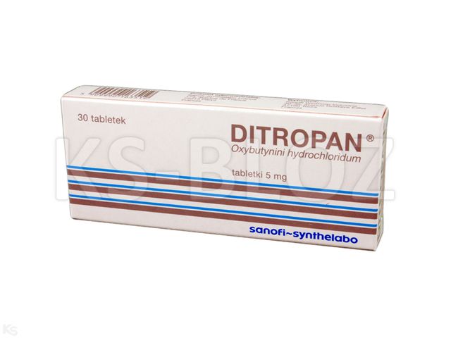 Ditropan interakcje ulotka tabletki 5 mg 30 tabl. | 2 blist.po 15 szt.