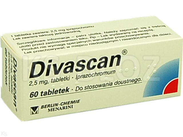Divascan interakcje ulotka tabletki 2,5 mg 60 tabl.