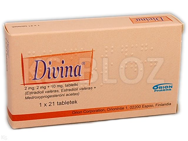 Divina interakcje ulotka tabletki 2 mg (białe)