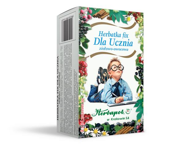 Dla Ucznia Fix Herbatka interakcje ulotka herbata  20 toreb. po 2 g