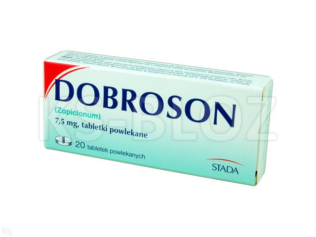 Dobroson interakcje ulotka tabletki powlekane 7,5 mg 20 tabl.