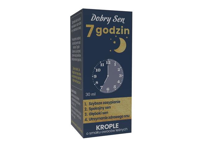 Dobry Sen 7 godzin interakcje ulotka krople  30 ml