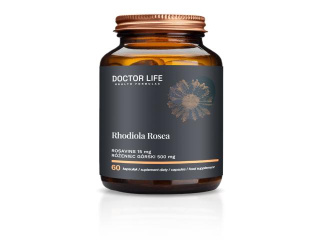 Doctor Life Rhodiola Rosea Różeniec Górski 500 mg interakcje ulotka kapsułki  60 kaps.