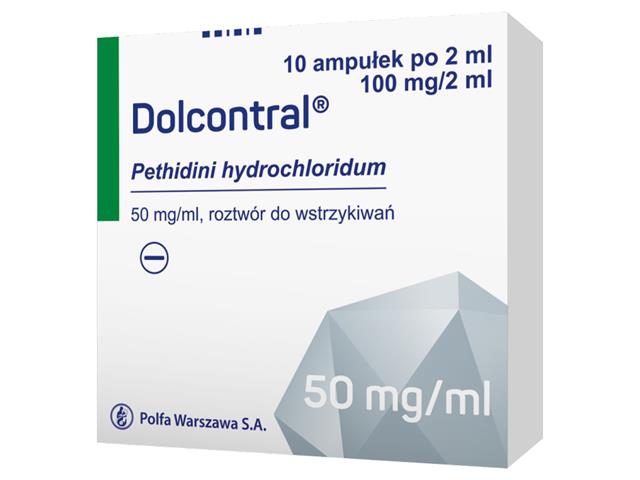 Dolcontral interakcje ulotka roztwór do wstrzykiwań 100 mg/2ml 10 amp. po 2 ml