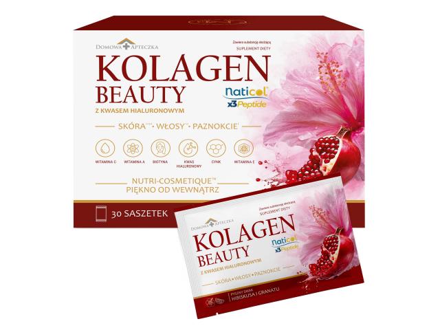 Domowa Apteczka Kolagen Beauty interakcje ulotka saszetka  30 sasz.