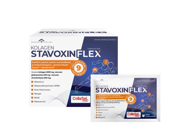 Domowa Apteczka Kolagen Stavoxin Flex interakcje ulotka saszetka - 30 sasz.