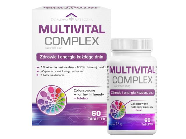 Domowa Apteczka Multivital Complex interakcje ulotka tabletki - 60 tabl.