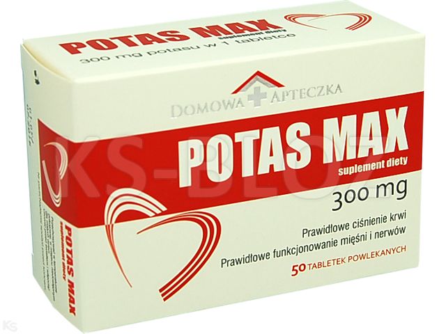 Domowa Apteczka Potas Max 300 mg Jonów interakcje ulotka   50 tabl. | blister