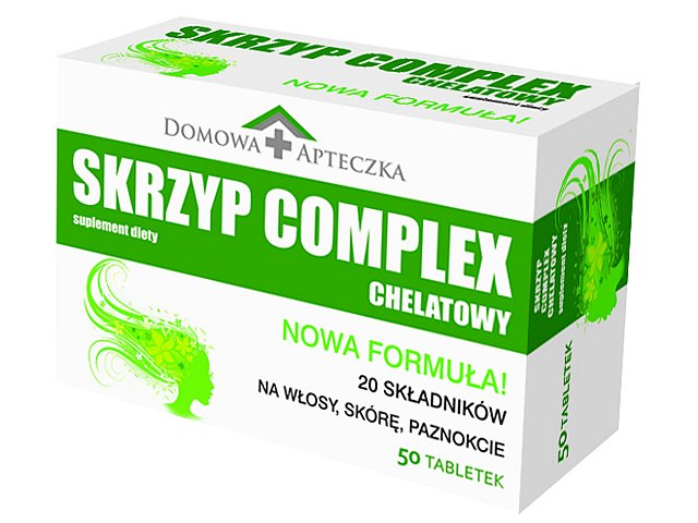 Domowa Apteczka Skrzyp Complex Chelatowy interakcje ulotka   50 tabl. | blister