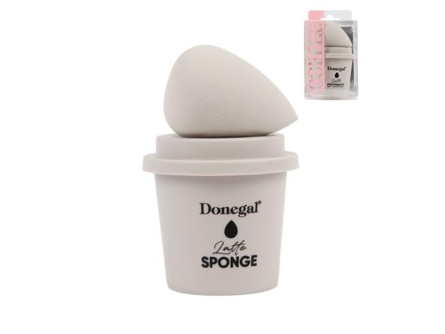 Donegal Sponge Gąbka do makijażu latte 4350 w etui podróżnym interakcje ulotka gąbka - 1 szt.