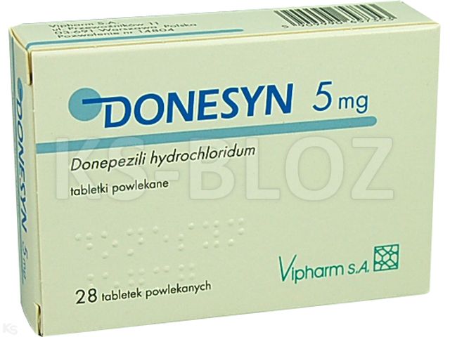 Donesyn interakcje ulotka tabletki powlekane 5 mg 28 tabl. | 2 blist.po 14 szt.