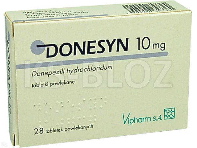 Donesyn interakcje ulotka tabletki powlekane 10 mg 28 tabl. | 2 blist.po 14 szt.