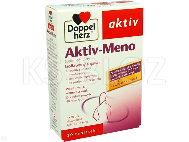 Doppelherz Aktiv Aktiv-Meno interakcje ulotka tabletki  30 tabl.