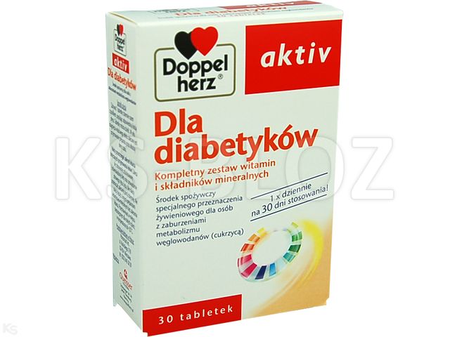 Doppelherz Aktiv Dla Diabetyków interakcje ulotka tabletki  30 tabl.