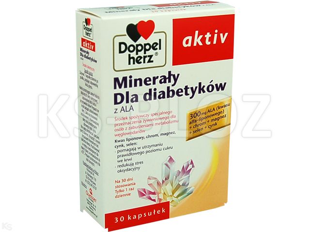 Doppelherz Aktiv Minerały Dla Diabetyków Z ALA interakcje ulotka kapsułki - 30 kaps.