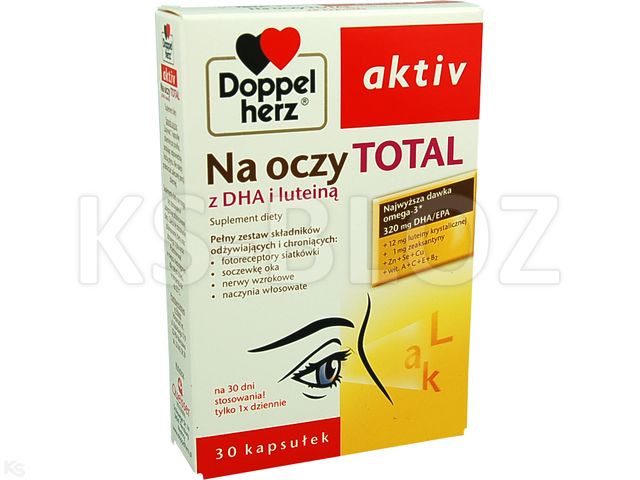 Doppelherz Aktiv Na Oczy Total interakcje ulotka kapsułki  30 kaps.