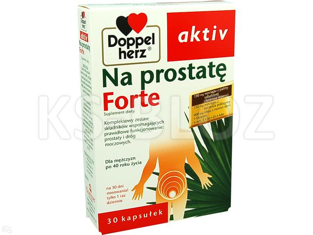 Doppelherz Aktiv Na Prostatę Forte interakcje ulotka kapsułki  30 kaps.