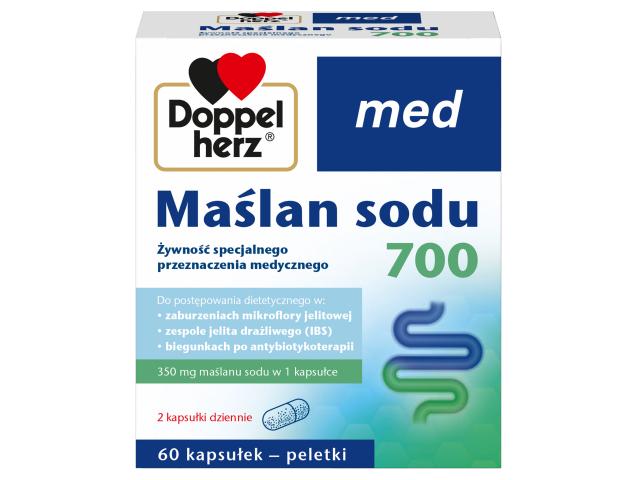 Doppelherz Med Maślan Sodu 700 interakcje ulotka kapsułki - 60 kaps.