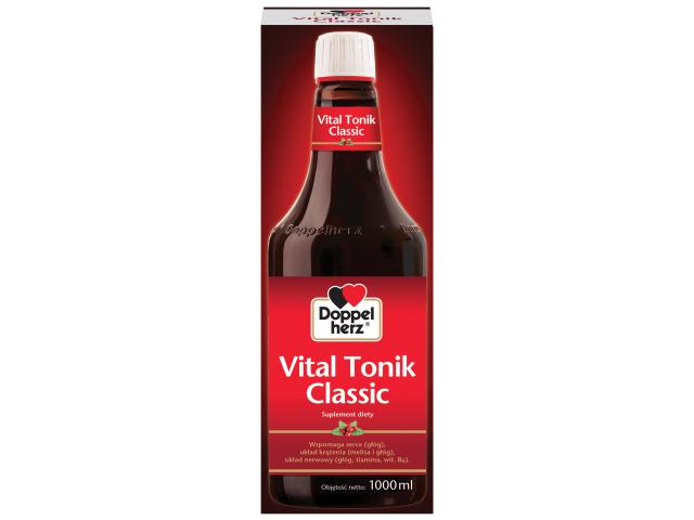 Doppelherz Vital Tonik Classic bez alkoholu interakcje ulotka płyn - 1 l