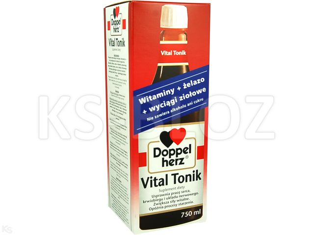 Doppelherz Vital Tonik interakcje ulotka płyn doustny  750 ml