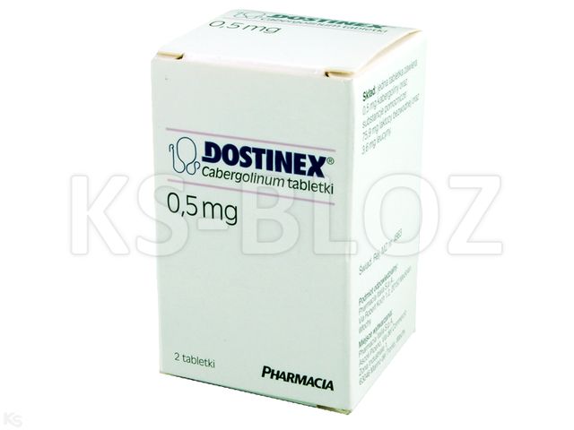 Dostinex interakcje ulotka tabletki 500 mcg 2 tabl.