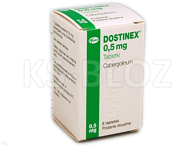 Dostinex interakcje ulotka tabletki 500 mcg 8 tabl.