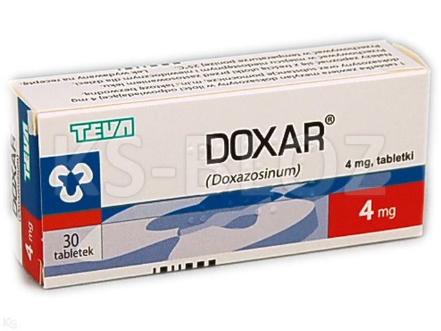 Doxar interakcje ulotka tabletki 4 mg 30 tabl. | 3 blist.po 10 szt.