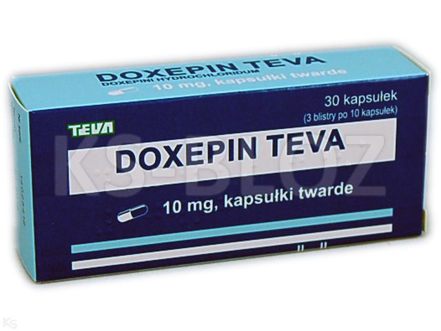 Doxepin Teva interakcje ulotka kapsułki twarde 10 mg 30 kaps.