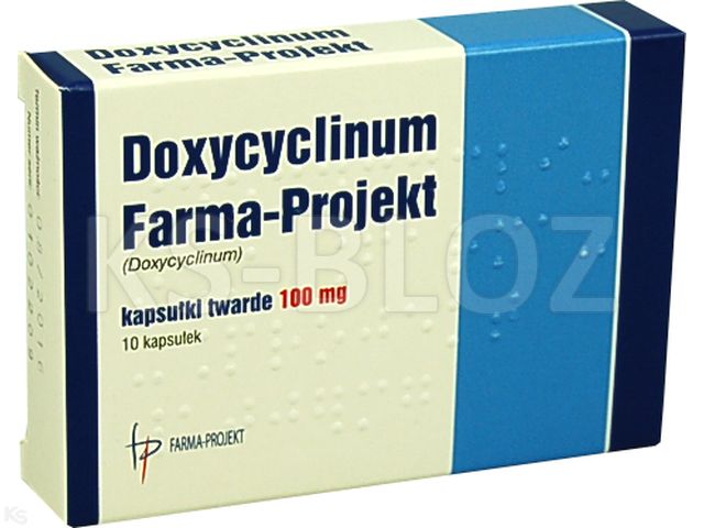 Doxycyclinum FARMA-PROJEKT interakcje ulotka kapsułki twarde 100 mg 10 kaps.