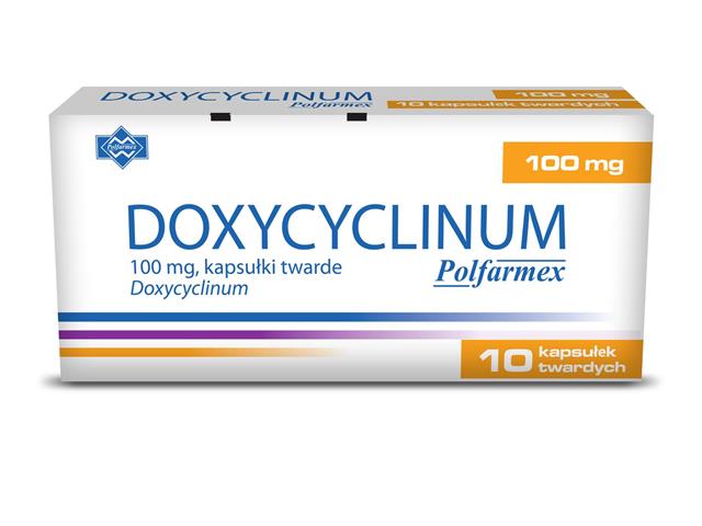 Doxycyclinum Polfarmex interakcje ulotka kapsułki twarde 100 mg 10 kaps.