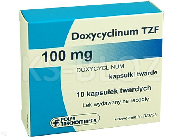 Doxycyclinum TZF interakcje ulotka kapsułki 100 mg 