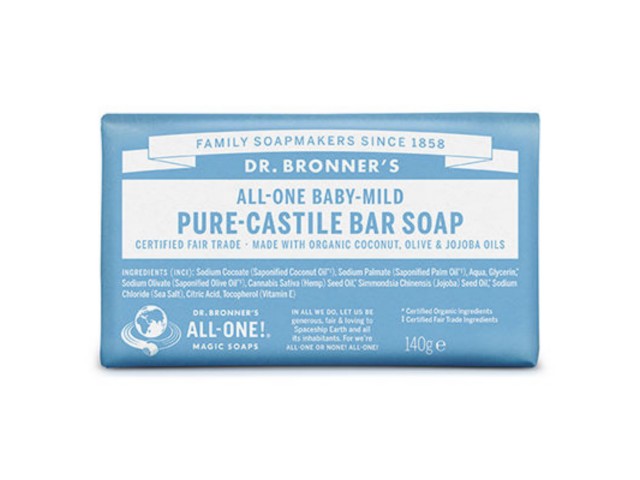 Dr. Bronner's Mydło w kostce Baby Mild interakcje ulotka mydło - 140 g