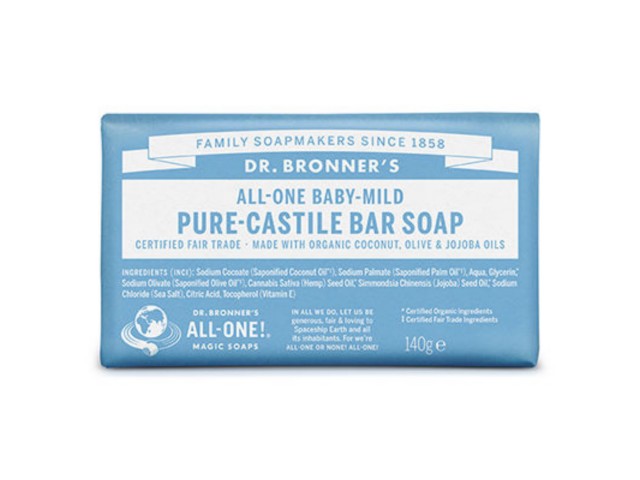 Dr. Bronner's Mydło w kostce Baby Mild interakcje ulotka mydło  140 g