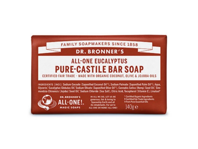 Dr. Bronner's Mydło w kostce eukaliptusowe interakcje ulotka mydło - 140 g