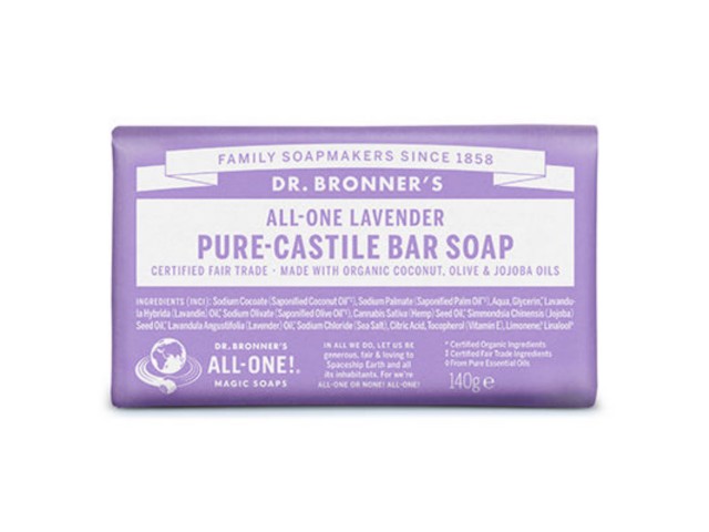 Dr. Bronner's Mydło w kostce lawendowe interakcje ulotka mydło - 140 g