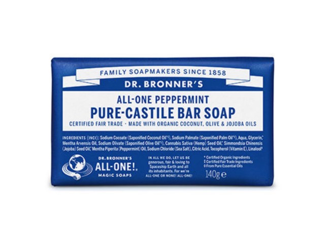 Dr. Bronner's Mydło w kostce miętowe interakcje ulotka mydło - 140 g