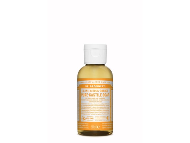 Dr. Bronner's Mydło w płynie 18w1 cytrusowo-pomarańczowe interakcje ulotka mydło płynne - 60 ml