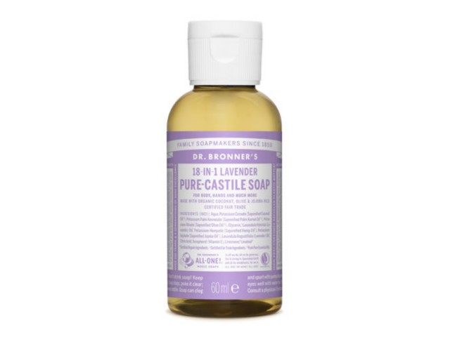 Dr. Bronner's Mydło w płynie 18w1 lawendowe interakcje ulotka mydło płynne - 60 ml