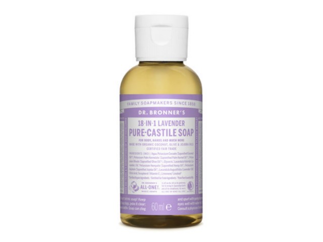 Dr. Bronner's Mydło w płynie 18w1 lawendowe interakcje ulotka mydło płynne  60 ml