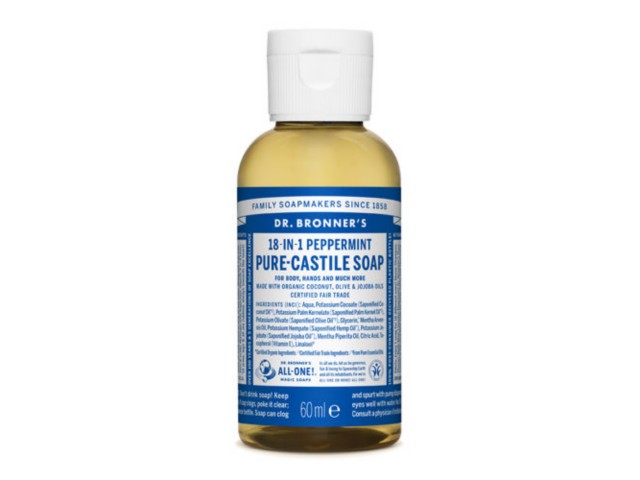 Dr. Bronner's Mydło w płynie 18w1 miętowe interakcje ulotka mydło płynne  60 ml