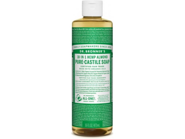 Dr. Bronner's Mydło w płynie 18w1 migdałowe interakcje ulotka mydło płynne  475 ml