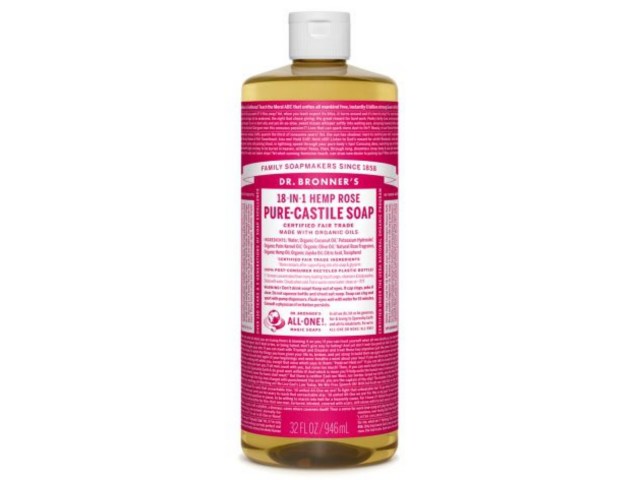 Dr. Bronner's Mydło w płynie 18w1 różane interakcje ulotka mydło płynne - 945 ml