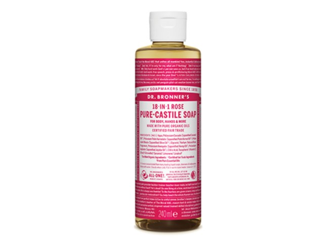 Dr. Bronner's Mydło w płynie 18w1 różane interakcje ulotka mydło płynne  240 ml