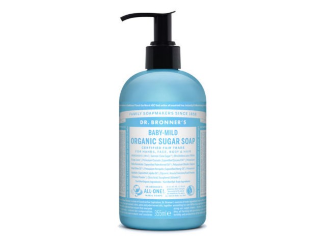 Dr. Bronner's Organic Sugar Soap Mydło Baby mild interakcje ulotka mydło płynne - 355 ml