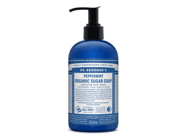 Dr. Bronner's Organic Sugar Soap Mydło miętowe interakcje ulotka mydło płynne  355 ml