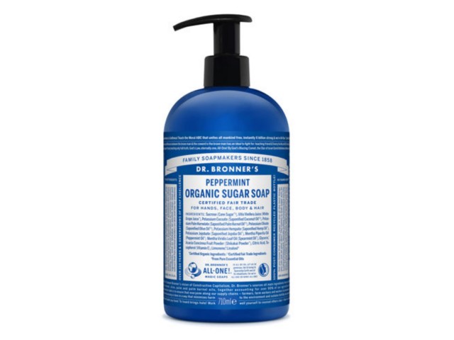 Dr. Bronner's Organic Sugar Soap Mydło miętowe interakcje ulotka mydło płynne  710 ml